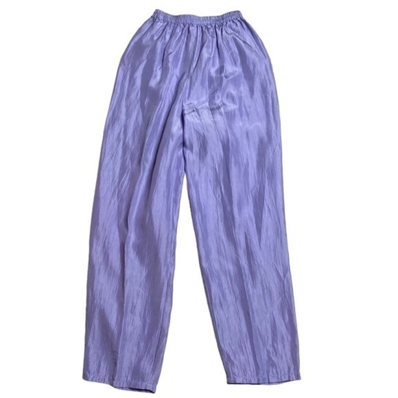 Stewart Sport Outfit Set Aqua and Lavender Silk 4 Piece Size XS Vintage 80s - Picture 12 of 15